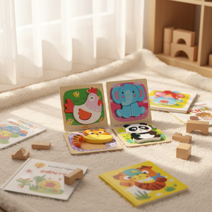 Rompecabezas 3D <span class=keywords><strong>de</strong></span> <span class=keywords><strong>Madera</strong></span> <span class=keywords><strong>de</strong></span> Tigre Weiwei <span class=keywords><strong>para</strong></span> Niños <span class=keywords><strong>de</strong></span> 0 a 24 Meses, Juguete Educativo Temprano con <50 Piezas, Unisex - Product Image 1