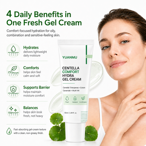 <span class=keywords><strong>Crema</strong></span> alla Centella <span class=keywords><strong>e</strong></span> Ceramidi, Idratante Lenitivo per <span class=keywords><strong>Pelle</strong></span> <span class=keywords><strong>Grassa</strong></span>, Rinfrescante, Controllo del Sebo, Supporto della Barriera Cutanea, <span class=keywords><strong>Crema</strong></span> <span class=keywords><strong>Viso</strong></span> per Pelli a Tendenza <span class=keywords><strong>Acneica</strong></span> - Product Image 4