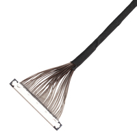 Câble personnalisé pour ordinateur HRS DF36C-50P-0.4SD DC-2813C LVDS, assemblage de câbles, âme en cuivre 44AWG, isolation PVC, pas de 0,4 mm, -35~85°C