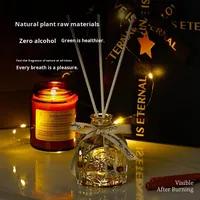 Ensemble de bougies parfumées en cire de soja écologiques faites à la main avec logo personnalisé, diffuseur de parfum, vaporisateur d'ambiance, coffret cadeau romantique pour la Saint-Valentin, Noël