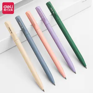 델리 펜 10pcs 럭셔리 Morandi 컬러 젤 펜 학교 용품 사무실 액세서리 한국어 편지지 펜 쓰기 아이 선물
