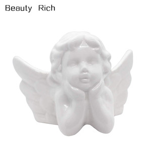 Statue d'ange pour bébé, Sculpture <span class=keywords><strong>de</strong></span> petit enfant, Figurine en porcelaine, ailes, jardin <span class=keywords><strong>de</strong></span> maison - Product Image 1