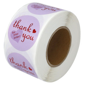 ที่กำหนดเองฟอยล์ปั๊มสติกเกอร์พิมพ์กาวตนเองขอขอบคุณสำหรับการสั่งซื้อของคุณสติกเกอร์ - Product Image 2