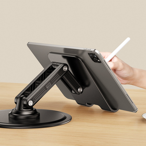 Support de tablette magnétique universel réglable X88Plus, support de bureau rotatif à 360 degrés, base stable réglable en hauteur, support de tablette - Product Image 2