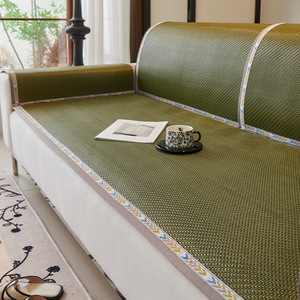 Cojín de <span class=keywords><strong>Sofá</strong></span> de Seda Helada, Cojín de Asiento Antideslizante de Verano, Nuevo Diseño, Respaldo Completo, Estilo Simple y Moderno - Product Image 2