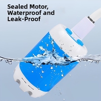 Douche de camping électrique portable, pompe de douche extérieure rechargeable par USB avec batterie longue durée pour les voyages et le bain des animaux