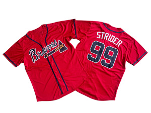 Camiseta de Béisbol Personalizada de los Atlanta Braves de la Liga Americana 2026 - Uniforme Masculino con Logotipo Bordado e Impreso - Product Image 4