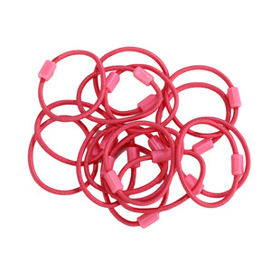 Coleteros de Goma de Color Sólido con Hebilla de Cuerda, Buena Elasticidad, Uso Diario para Niñas, Accesorios para el Cabello - Product Image 5
