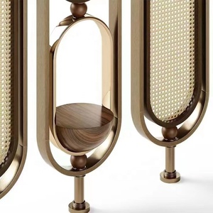 Paravent de séparation en aluminium <span class=keywords><strong>coulissant</strong></span> gravé, panneaux métalliques découpés au laser décoratifs pour l'extérieur, écran pliable, séparateur de pièce - Product Image 4