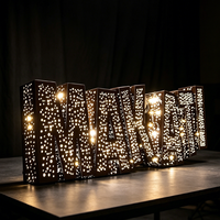 Maßgefertigte LED-Leuchtbuchstaben mit Sternenhimmel-Effekt, Fernbedienung und Transformator für Zuhause, Hotels und Ladenfronten