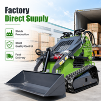 Chargeuse compacte sur chenilles EPA Euro V LAWNIO avec godet de 0,15 m³ et puissance hydraulique pour travaux agricoles et de construction