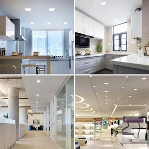 Lámpara de Techo <span class=keywords><strong>LED</strong></span> Cuadrada de <span class=keywords><strong>40x40</strong></span> cm, Delgada, Comercial, para Interiores y Escuelas, Fabricación Experta, Nuevo Modelo - Product Image 6