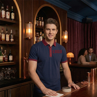 Chemises Polo Uniformes de Restaurant avec Logo Personnalisé, Respirantes, Durables, Anti-humidité, Vêtements de Travail pour le Personnel de Service, Vente en Gros en Usine