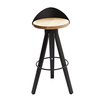 Tabouret de bar commercial à hauteur de comptoir, siège en plastique, pieds modernes et minimalistes, robuste et durable, chaise haute pour la maison, le salon, l'hôtel