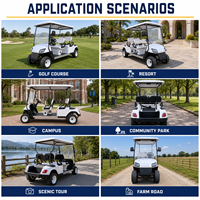 Mobil Golf Mewah Terlaris Harga Terjangkau Mobil Golf Listrik 4 Roda untuk Dijual dengan Berbagai Warna