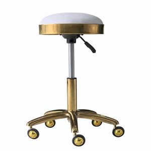 <span class=keywords><strong>Tabouret</strong></span> de bureau, mobilier de salon, <span class=keywords><strong>tabouret</strong></span> selle, chaise de coiffure réglable à 360 degrés avec roulettes, <span class=keywords><strong>tabouret</strong></span> de salon doré - Product Image 2