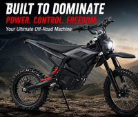 Moto électrique durable avec moteur central 1500-2500W, puissance nominale 4500W, vitesse maximale 65KM/H, étanche IPX6 pour la conduite en extérieur