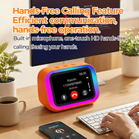 Reloj Despertador con Pantalla Táctil, IA y Alarma por Voz, Altavoz BT5.3, Resistente al Agua IPX4, Luz RGB, Interpretación Simultánea, Logotipo OEM, Venta al Por Mayor
