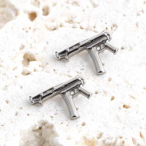 Joyería para Piercing Aurien Cool Punk <span class=keywords><strong>LA</strong></span> BLINGZ ASTM F136 Titanio SMG <span class=keywords><strong>Gun</strong></span> Piercing con Rosca Interna para el Cuerpo - Product Image 3