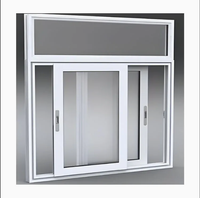 Ventana de PVC de Diseño Europeo, Ventana Abatible de Doble Vidrio Blanco, Ventanas de PVC con Opción Automática