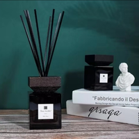 100ml 200ml Noir Couleur Bouteille Parfum Fibre Bâtons désodorisant Reed Diffuseur Huile Essentielle Parfum Diffuseur