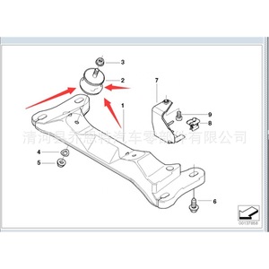 Soporte de Transmisión para BMW Serie 3 y Serie 5 22316799330 22316753316, Buje de Goma, Pieza Automotriz - Product Image 5