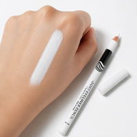 Éclaircit le maquillage de couleur imperméable Crayon Eyeliner blanc en bois Marque privée Logo personnalisé Stylo surligneur