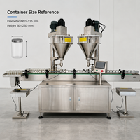 Machine de remplissage automatique à double tête pour poudre, ensacheuse de sachets pour lait, café, épices