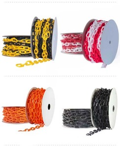 6mm 8mm 10mm blanc noir jaune <span class=keywords><strong>rouge</strong></span> vert décoratif routier sécurité circulation chaînes en <span class=keywords><strong>plastique</strong></span> lien de barrière - Product Image 4