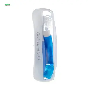 Одобренный CE пластиковый ортодонтический набор зубной щетки 8 в 1 для ухода за полостью рта