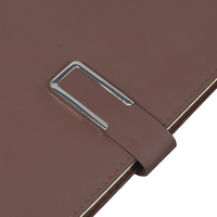 Carnet de notes de bureau en PU avec boucle, multicolore, pour affaires, fabrication robuste