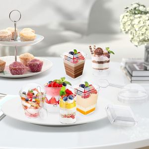 Cuatro Estilos de Vasos para Postre, Vasos Transparentes Personalizados para Parfait, Vasos de Plástico para <span class=keywords><strong>Mousse</strong></span>, Vasos de Vino de Plástico de Alta Calidad - Product Image 2
