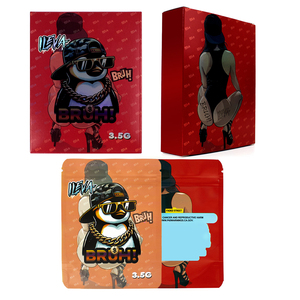 Biểu Tượng Tùy Chỉnh In Tái Chế Các Tông Phẳng Có Thể Gập Lại Giấy Hộp Quà Tặng Bao Bì Đóng Cửa Màu Đen Mylar Túi Với Hộp - Product Image 2