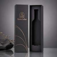 Coffret cadeau de luxe personnalisé pour deux bouteilles de vin, style livre, logo Arabesque, Burgundygroove, pour kits de distributeurs