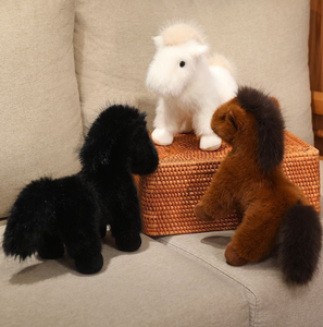 Caballo de Peluche Kawaii de 23/35 cm, Juguete de Peluche Suave y Peludo, Relleno de Algodón PP, Regalo para Niños, Suave y Acogedor - Product Image 5