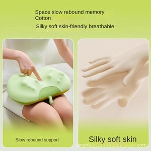 Coussin de <span class=keywords><strong>massage</strong></span> électrique en <span class=keywords><strong>tissu</strong></span> à mémoire de forme, pétrissage des tissus profonds, chauffage par lumière rouge, intensité réglable, masseur relaxant - Product Image 2