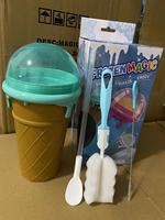 500ml Magic Squeeze Cup Silicone Ice Cream Frozen Slushy Maker Mug Sustainable Cooling Cup Freeze