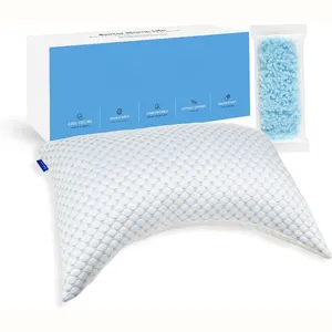 Pillow manufacturers cervical memory foam chips cold pillow luxury bed bamboo height adjustable contour shredded memory pillow