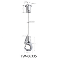 Kit de câbles de suspension d'avion Durable, pince de câble en laiton pour système de suspension