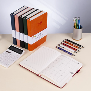 2025 2026 personnalisé A5 Agenda quotidien planificateur de poche Journal privé B5/A4 cahier à couverture rigide mise en page quotidienne/hebdomadaire/mensuelle en cuir PU - Product Image 4