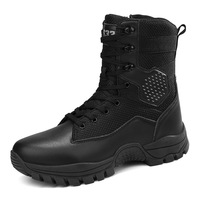 Bottes tactiques de combat imperméables de qualité supérieure pour hommes, durables, pour la randonnée en extérieur, avec soutien de la cheville