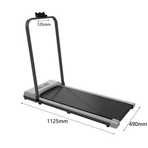 Tapis roulant électrique pliable avec ceinture d'absorption des chocs pour entraînement <span class=keywords><strong>cardio</strong></span> quotidien à domicile, course à pied et marche - Product Image 2