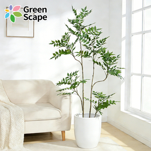 Albero Artificiale Laccato in <span class=keywords><strong>Vaso</strong></span> di Varie Dimensioni 150cm, Pianta Finta Ecologica per Decorazione d'Interni - Product Image 1