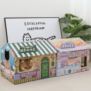 Carta ondulata ecologica graffio gatto Scratcher casa Lounge Design divertente negozio - Product Image 5
