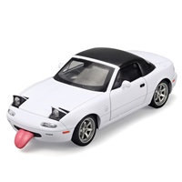 Modèle de voiture en alliage métallique Mazda MX5 1:32 avec son et lumière, fonction de recul, jouet pour enfants, vente chaude