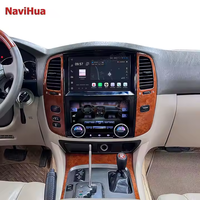 NaviHua Multimédia Android Car Radio Écran Auto GPS Navigation Carplay Climate Control Pour Toyota Land Cruiser LC100 2003 2007