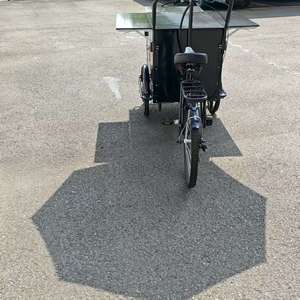 UB9045 Café Cargo Bike 7 Vitesses Pédale Assist Cargo Bikes 3 Roues Manuel Mobile Cafe Cargo Tricycle pour les entreprises - Product Image 6