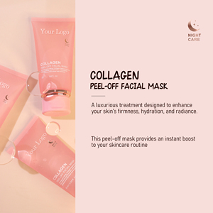 Masque facial hydratant et illuminateur au collagène, masque peel-off de nuit, masque facial en film, masque facial OEM - Product Image 2