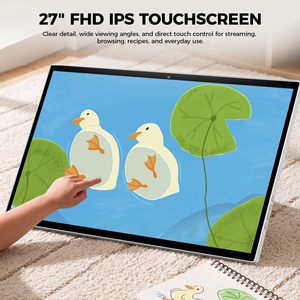 Televisor Inteligente Portátil 4K de 24, 27 y 32 Pulgadas, con Batería de 4-7 Horas, Pantalla Interactiva Inalámbrica Android con Cámara y Micrófono - Product Image 2