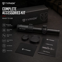 Lunette de visée TYPHON 1-6X24 FFP LPVO |   Réticule éclairé |   Alliage d'aluminium |   Optique de chasse tactique |   Étanche et antichoc |   True 1x